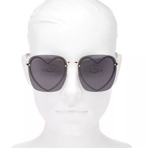 Marc Jacobs Heart Square Black Sunglasses 59mm